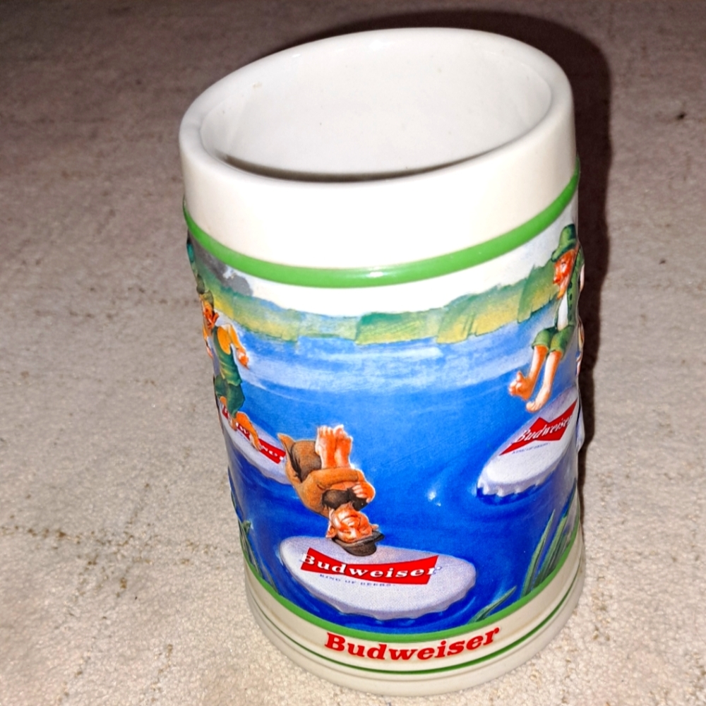 Budweiser Leapin' Leprechauns 2000 St Patrick's Day Stein Anheuser Busch